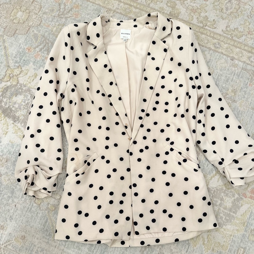 Ellison blazer ( GUC) small in treated stain on lower half
